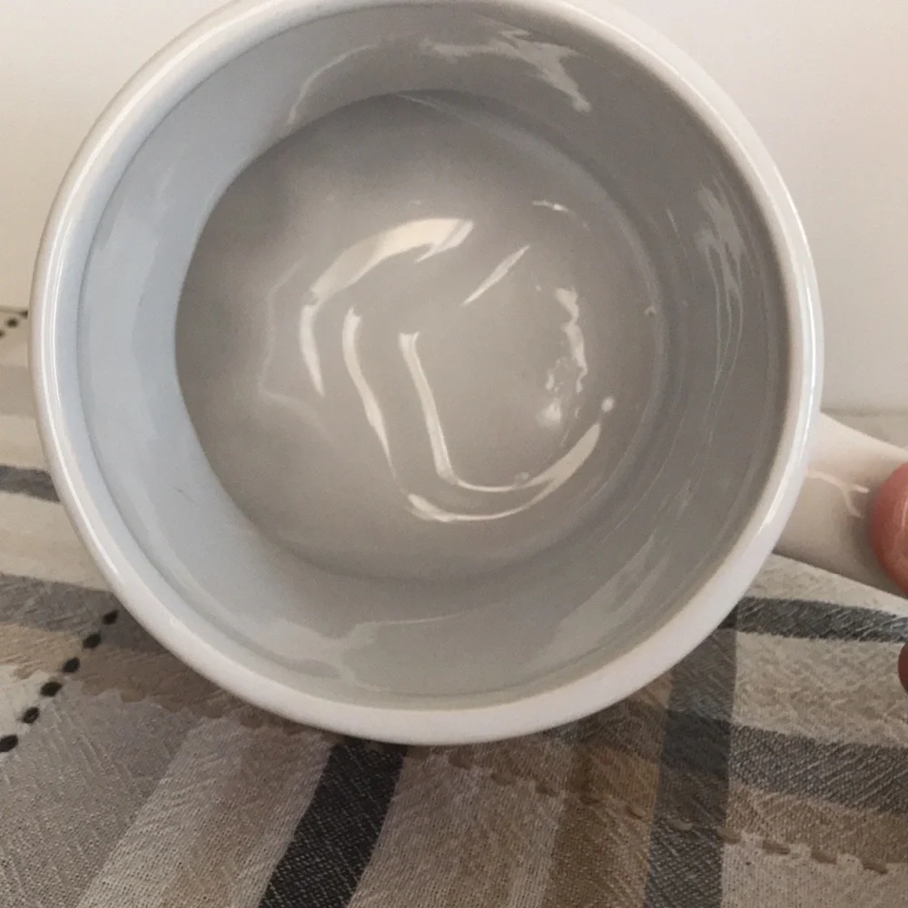 Big Mouth Crazy Cat Lady Cat Paw Coffee Tea Ceramic Mug White Pink 20oz Drink - Picture 6 of 11